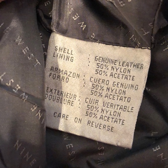 Nine West genuine leather jacket - Picture 3 of 3